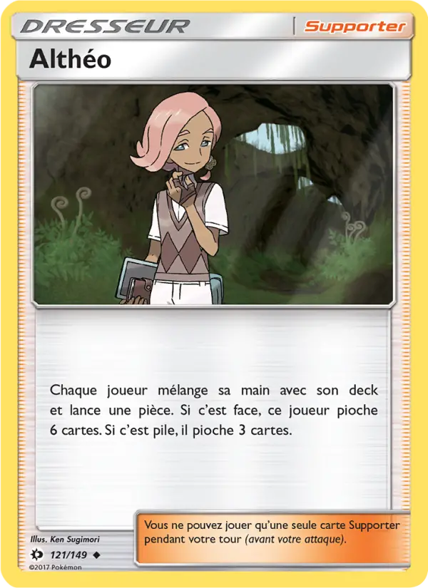 121/149 - Althéo — Carte Pokémon Soleil et Lune 121/149