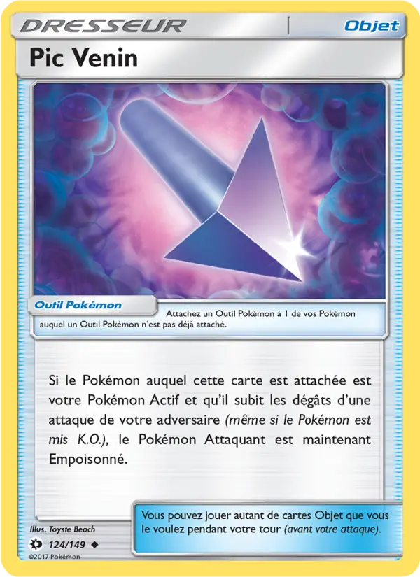 124/149 - Pic Venin — Carte Pokémon Soleil et Lune 124/149