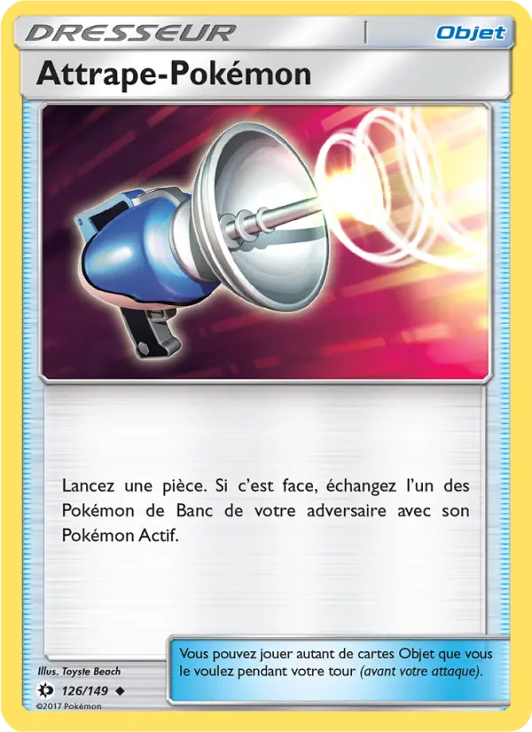 126/149 - Attrape-Pokémon — Carte Pokémon Soleil et Lune 126/149