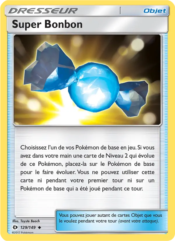 129/149 - Super Bonbon — Carte Pokémon Soleil et Lune 129/149