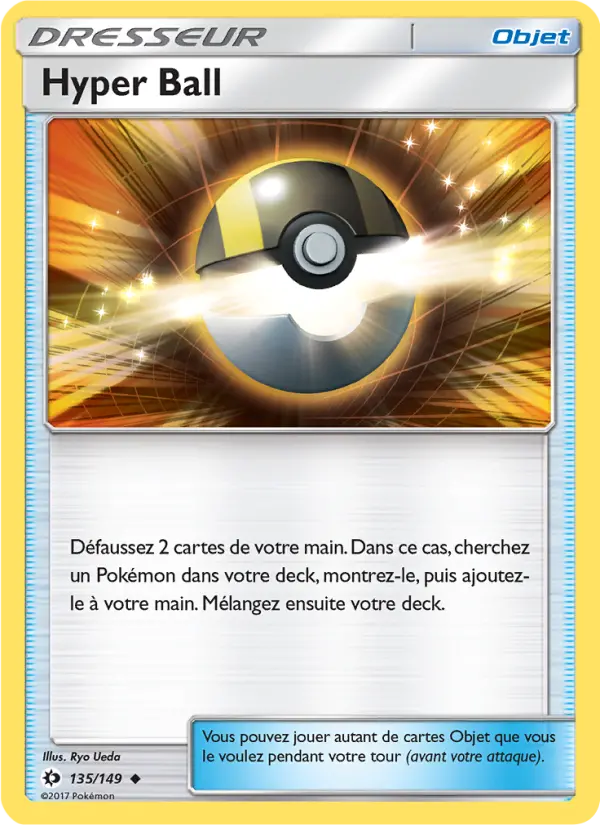 135/149 - Hyper Ball — Carte Pokémon Soleil et Lune 135/149