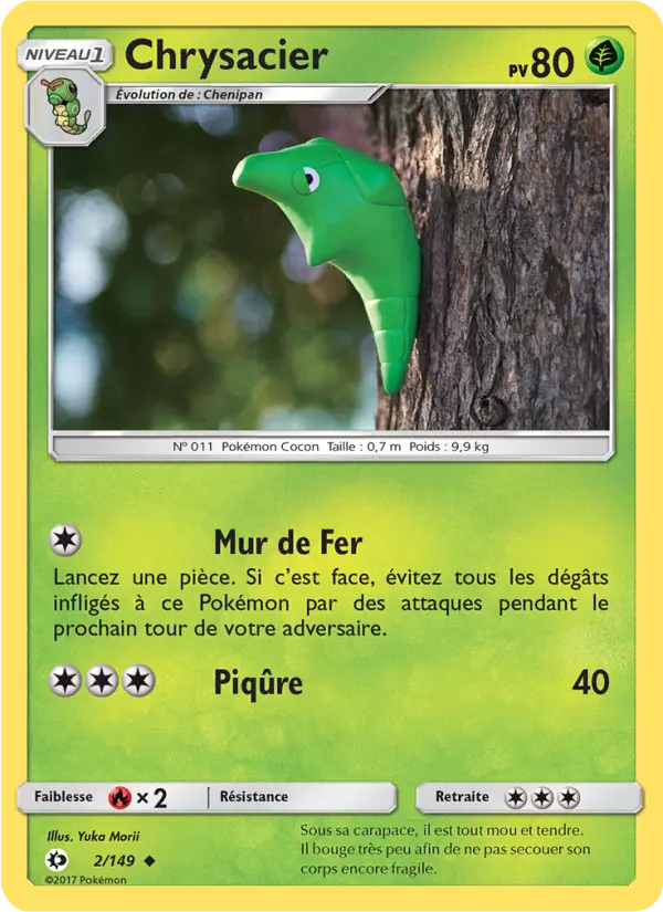 002/149 - Chrysacier — Carte Pokémon Soleil et Lune 2/149