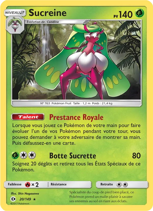 Sucreine — Carte Pokémon 20 Soleil et Lune