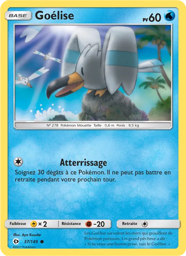 Goélise — Carte Pokémon 37 Soleil et Lune