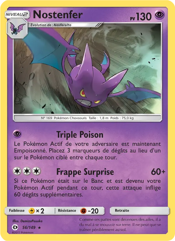 056/149 - Nostenfer — Carte Pokémon Soleil et Lune 56/149