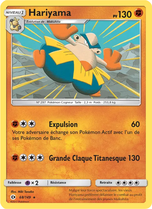 068/149 - Hariyama — Carte Pokémon Soleil et Lune 68/149