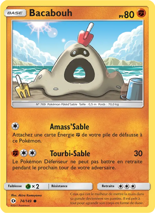 Bacabouh — Carte Pokémon 74 Soleil et Lune