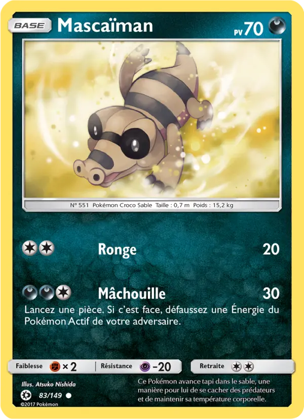 Mascaïman — Carte Pokémon 83 Soleil et Lune