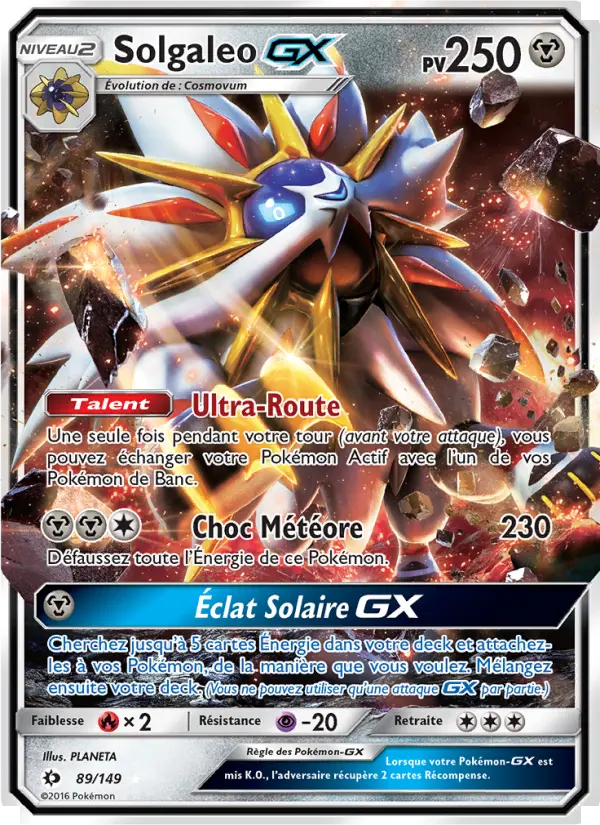 Solgaleo GX — Carte Pokémon 89 Soleil et Lune