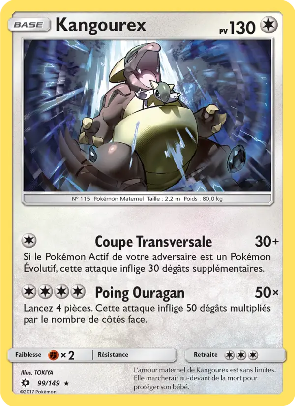 Kangourex — Carte Pokémon 99 Soleil et Lune