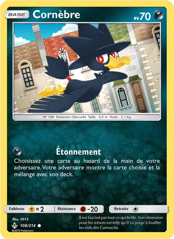 108/214 - Cornèbre — Carte Pokémon Alliance Infaillible 108/214