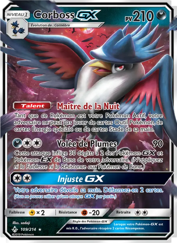 Corboss GX — Carte Pokémon 109 Alliance Infaillible