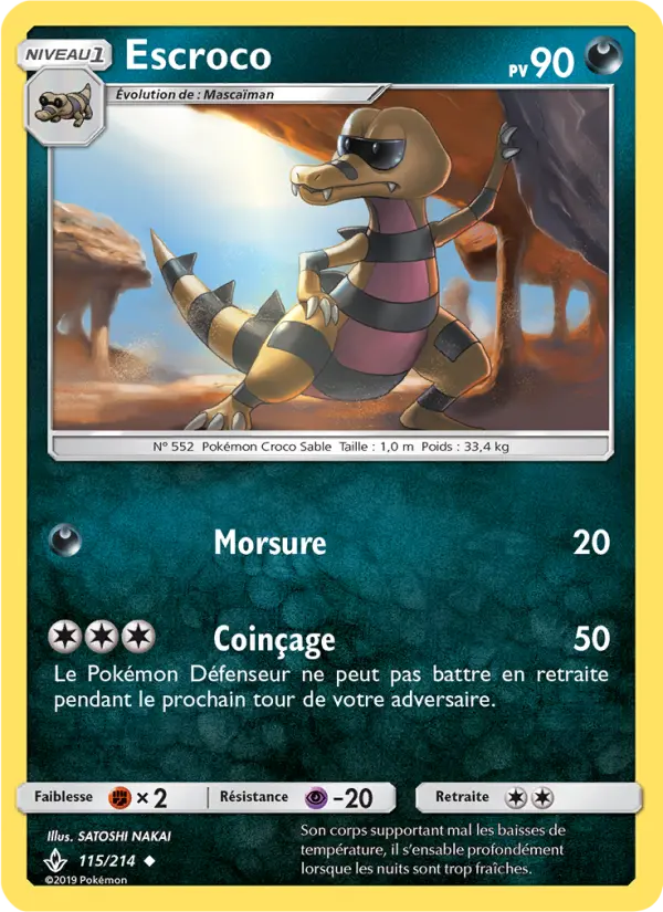 115/214 - Escroco — Carte Pokémon Alliance Infaillible 115/214