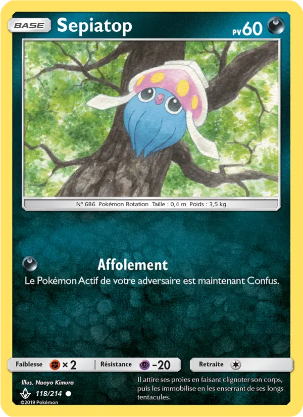 118/214 - Sepiatop — Carte Pokémon Alliance Infaillible 118/214