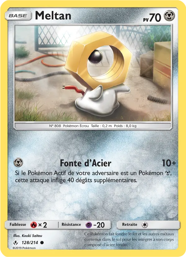 128/214 - Meltan — Carte Pokémon Alliance Infaillible 128/214
