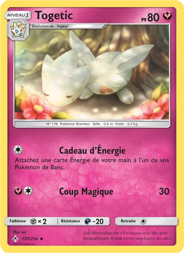 137/214 - Togetic — Carte Pokémon Alliance Infaillible 137/214