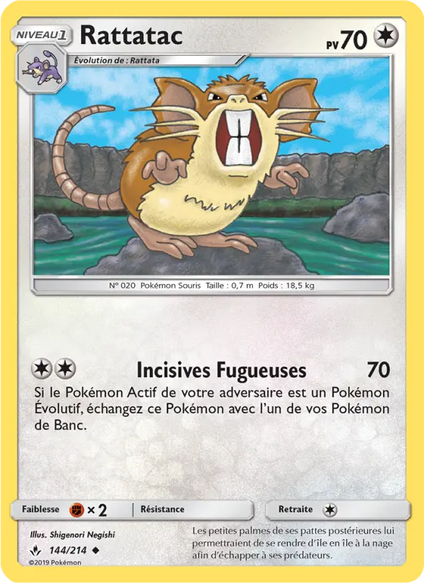 144/214 - Rattatac — Carte Pokémon Alliance Infaillible 144/214