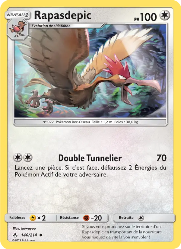 146/214 - Rapasdepic — Carte Pokémon Alliance Infaillible 146/214