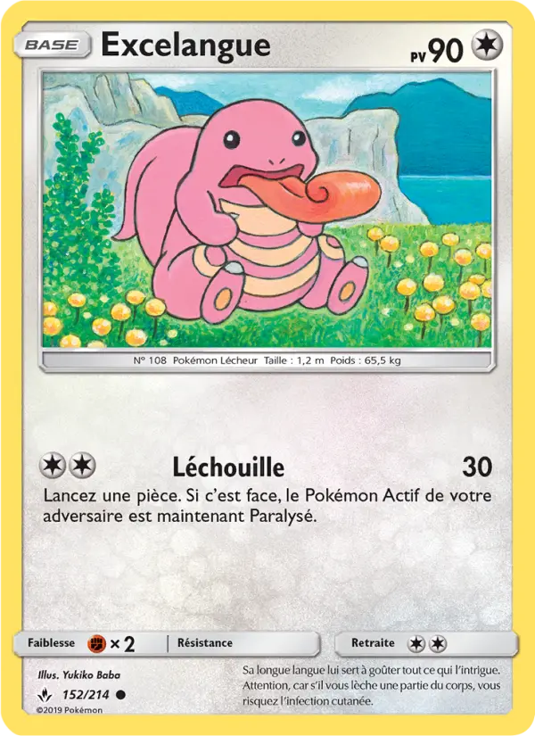 152/214 - Excelangue — Carte Pokémon Alliance Infaillible 152/214