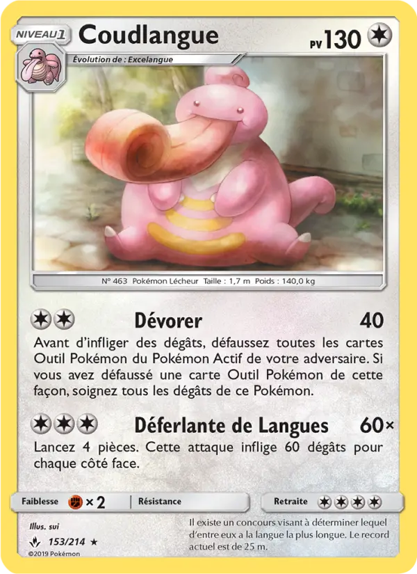 Coudlangue — Carte Pokémon 153 Alliance Infaillible