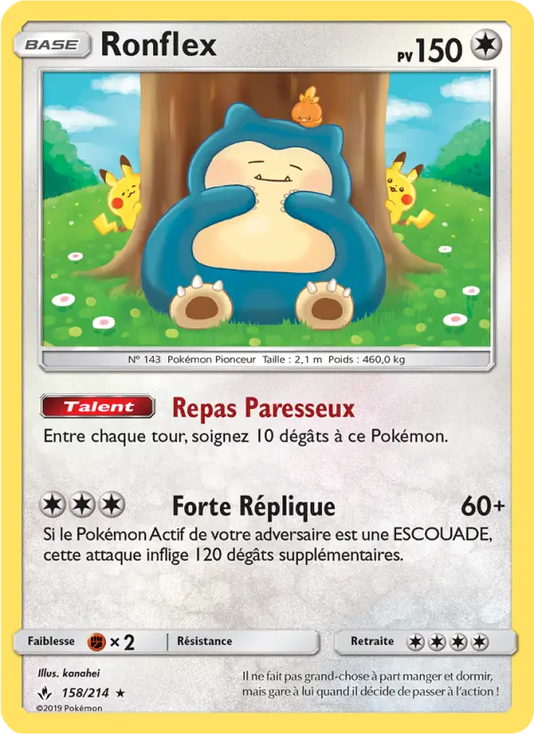 158/214 - Ronflex — Carte Pokémon Alliance Infaillible 158/214