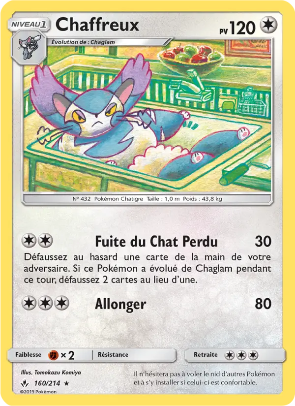 Chaffreux — Carte Pokémon 160 Alliance Infaillible