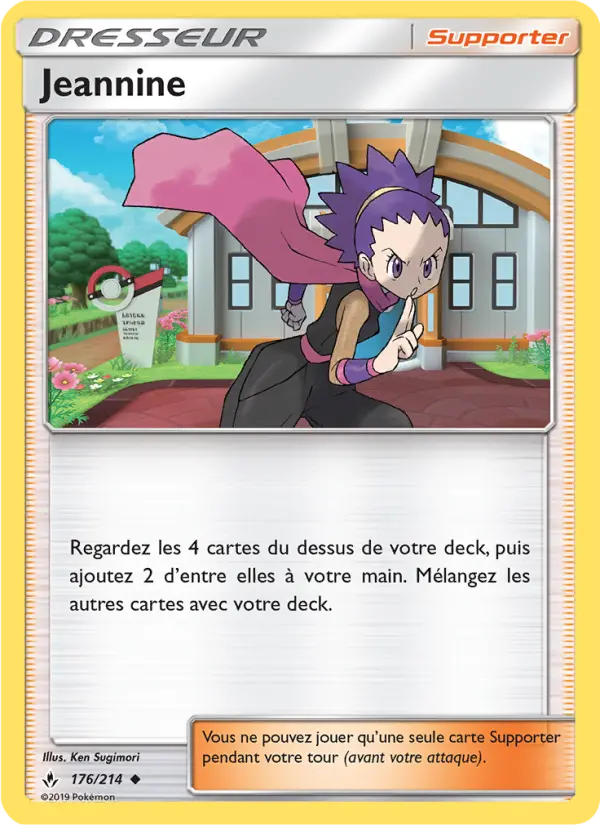 176/214 - Jeannine — Carte Pokémon Alliance Infaillible 176/214