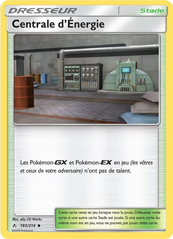 183/214 - Centrale d’Énergie — Carte Pokémon Alliance Infaillible 183/214