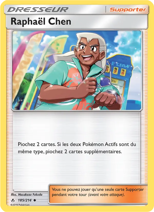 185/214 - Raphaël Chen — Carte Pokémon Alliance Infaillible 185/214