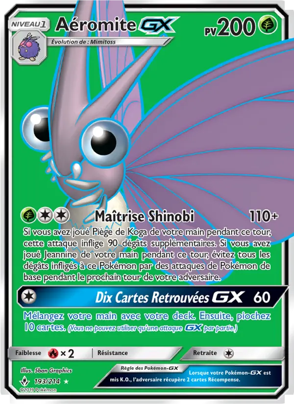 Aéromite GX — Carte Pokémon 193 Alliance Infaillible