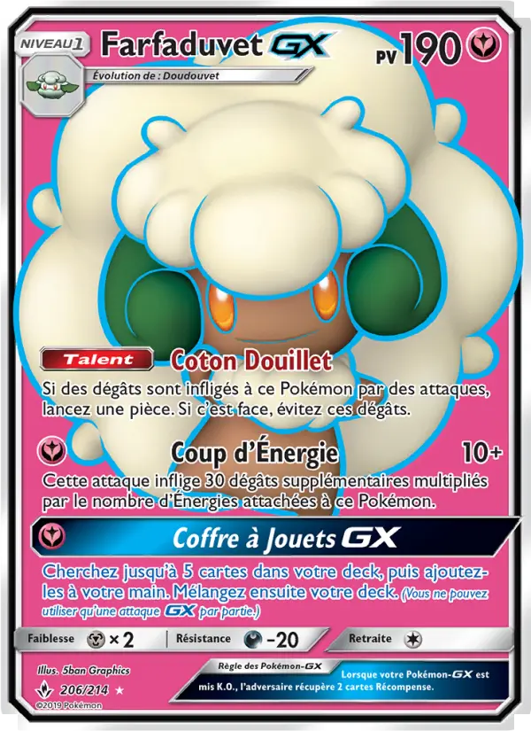 Farfaduvet GX — Carte Pokémon 206 Alliance Infaillible