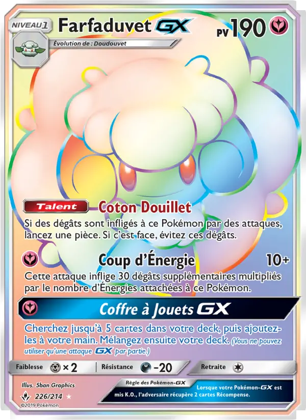 Farfaduvet GX — Carte Pokémon 226 Alliance Infaillible