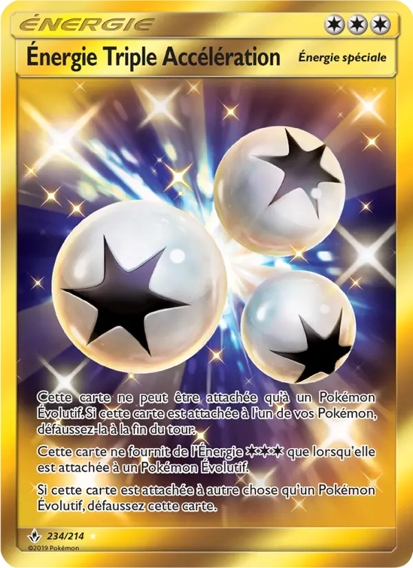 234/214 - Énergie Triple Accélération — Carte Pokémon Alliance Infaillible 234/214