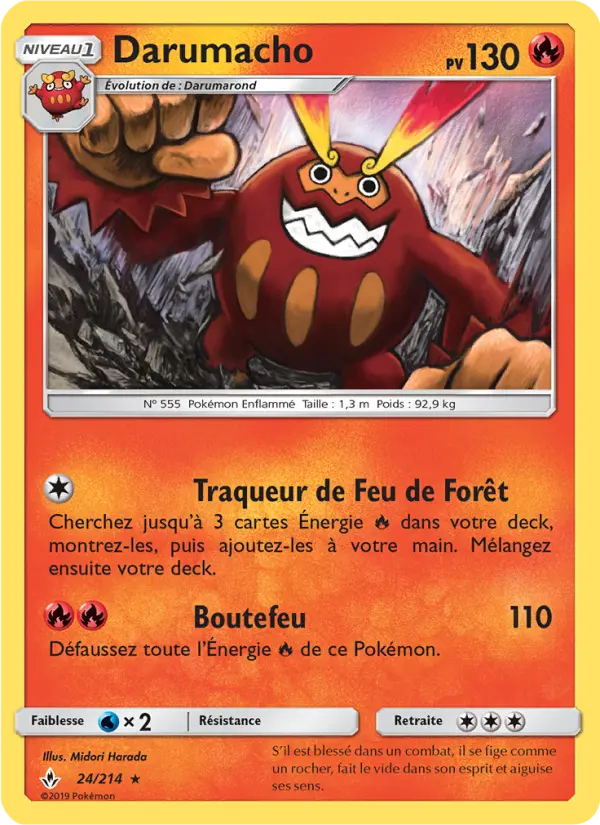 Darumacho — Carte Pokémon 24 Alliance Infaillible