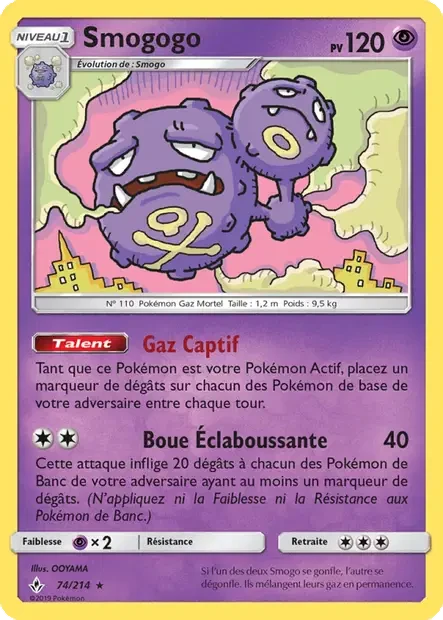074/214 - Smogogo — Carte Pokémon Alliance Infaillible 74/214