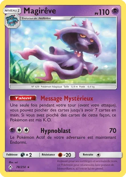 078/214 - Magirêve — Carte Pokémon Alliance Infaillible 78/214