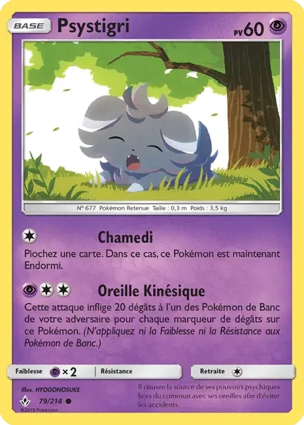 Carte Pokémon Psystigri sm10