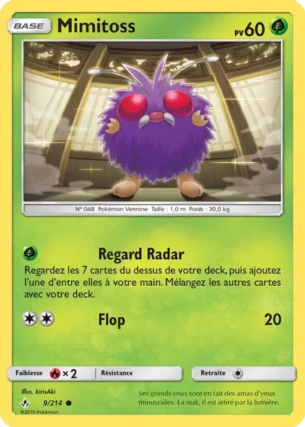 Carte Pokémon Mimitoss sm10