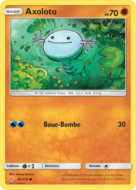 096/214 - Axoloto — Carte Pokémon Alliance Infaillible 96/214