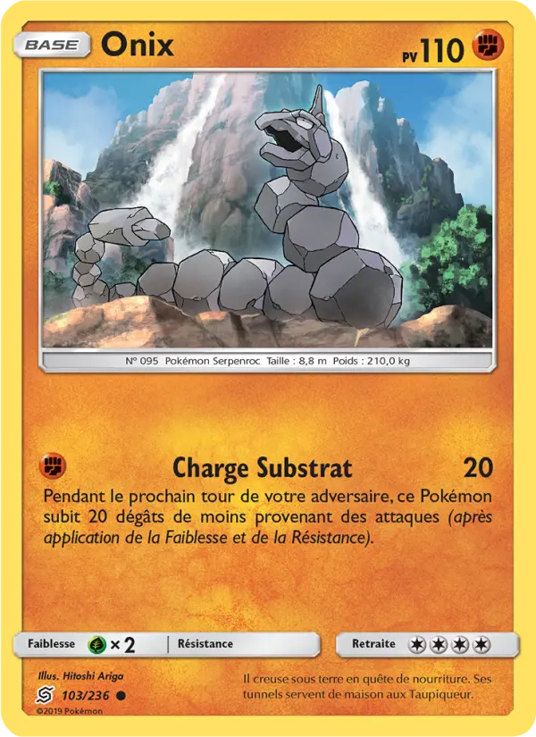 Onix — Carte Pokémon 103 Harmonie des Esprits