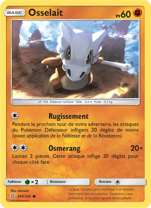 Osselait — Carte Pokémon 105 Harmonie des Esprits