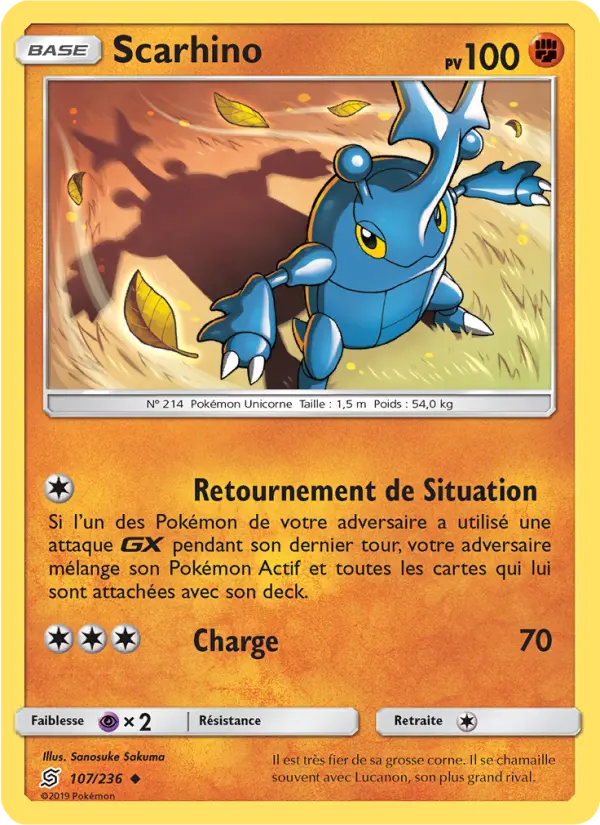Scarhino — Carte Pokémon 107 Harmonie des Esprits