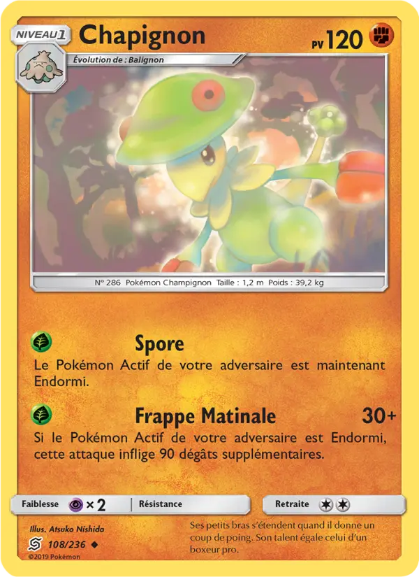108/236 - Chapignon — Carte Pokémon Harmonie des Esprits 108/236
