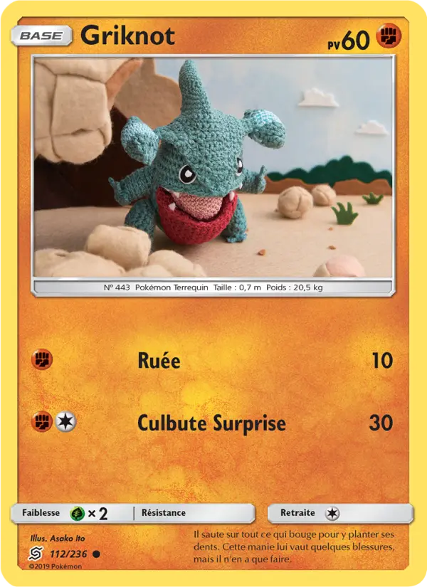 112/236 - Griknot — Carte Pokémon Harmonie des Esprits 112/236