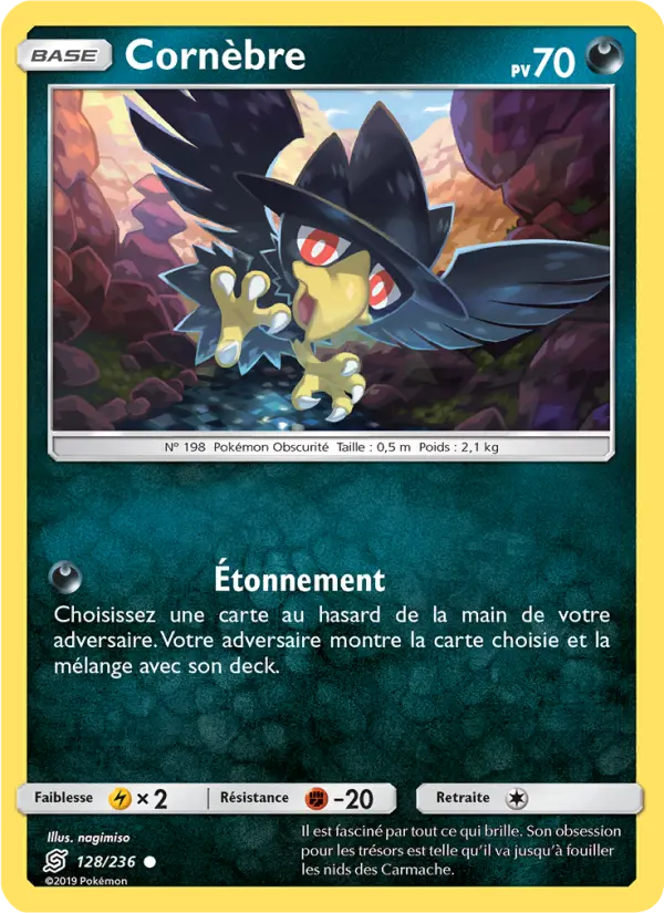 128/236 - Cornèbre — Carte Pokémon Harmonie des Esprits 128/236