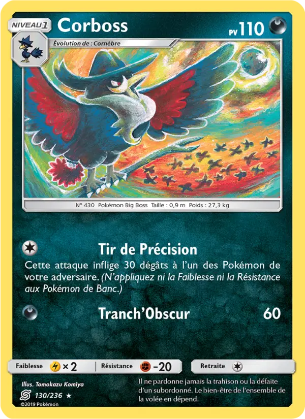 Corboss — Carte Pokémon 130 Harmonie des Esprits
