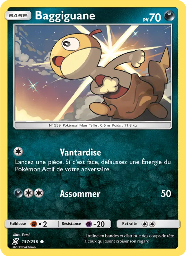 137/236 - Baggiguane — Carte Pokémon Harmonie des Esprits 137/236