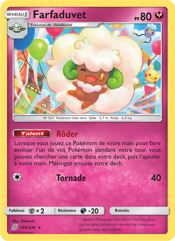 144/236 - Farfaduvet — Carte Pokémon Harmonie des Esprits 144/236