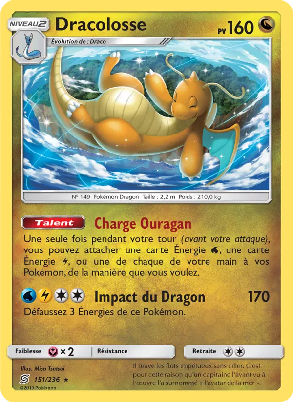 151/236 - Dracolosse — Carte Pokémon Harmonie des Esprits 151/236
