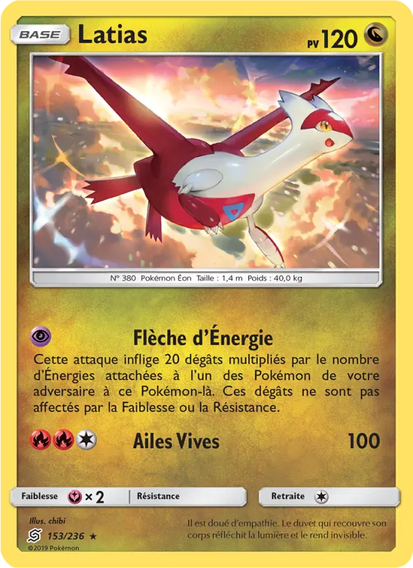 153/236 - Latias — Carte Pokémon Harmonie des Esprits 153/236